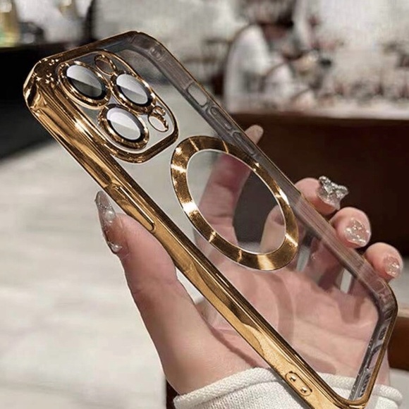 COPY - iPhone 16- Pro Max Case | Gold Rubber Case *New* - Picture 1 of 4